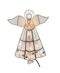 10.5" 10-LIGHT Capiz Angel With Trumpet Treetop UL0340. Fixed Price $39.99.