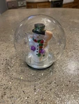 Led Snowman Christmas Ornament Color Changing Light Up Glass Globe. Fixed Price $15.00.