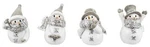 Set Of 4 Christmas Mini Snowman Figurines, 1.5" Tall, By Ganz. Fixed Price $14.95.