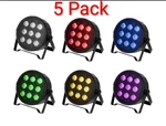 5X Monoprice Flat Par Stage Wash Light Rgbw - 10 Watt, 9 Led Color + White. Fixed Price $199.99.