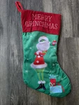 Dr Seuss 18 Merry Grinchmas Christmas Stocking Holiday Decor. Fixed Price $15.19.