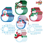 24 Pack Christmas Sticky Snowman Snowflake Kids Gifts Fun Set. Fixed Price $17.99.