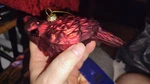 Red Cardinal Bird Glass Christmas Tree Ornament 5.25 Inch. Raz. Fixed Price $15.00.