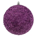 Vickerman 4.75" Plastic Ball Ornaments Beaded Pink (set Of 6). Fixed Price $32.99.
