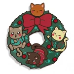 Thinkgeek Cat Holiday Wreath Xmas Led Light Rare New Still Box. Fixed Price $75.00.
