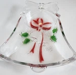 Mikasa Christmas Sweets Candy Dish Plate Bell Shaped Crystal Holiday Gift Vtg. Fixed Price $27.99.