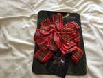 St. Nick's Choice Simply Your Christmas Red/green Plaid Bow -B25. Fixed Price $7.50.