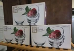 Brand New, Gallerie Luigi Bormioli, 4 Piece Glass Bowl Set, 5 Wide. Fixed Price $29.99.