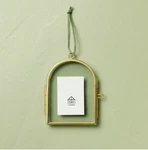 Hearth & Hand Magnolia Arched Photo Frame Gold Glass Christmas Tree Ornament New. Fixed Price $29.99.