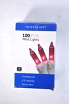 Northlight 100 Pack Pink Mini Christmas Lights 2.5" Spacing White Wire. Fixed Price $17.45.