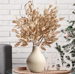 18 Inch Christmas Gold Bay Leaf Picks 6 Pcs Artificial Decoration. Fixed Price $15.00.