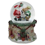 Northlight 5.75" Santa And Reindeer Christmas Musical Led Lighted Snow Globe. Fixed Price $44.09.