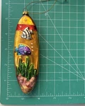 Underwater Paradise Surfboard Christmas Ornament Reef Fish Nautical Coastal. Fixed Price $24.95.