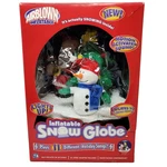 2005 Gemmy Airblown Inflatable 15" Snow Globe Indoor Top Santa Christmas. Fixed Price $69.00.