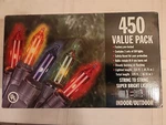 Mini Christmas Lights Clear Color 450CT Green Wire Holiday Time Indoor Outdoor. Fixed Price $45.00.