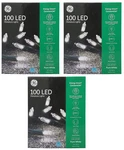 Ge 100 Miniature Lights Energy Smart Constanton Pure White 3PACK. Fixed Price $27.99.