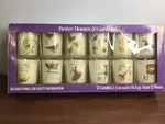 Better Homes & Gardens 12 Days Of Christmas Glass Votive Candle Set New!. Fixed Price $26.95.