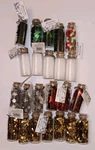 Target 23PC Lot Glass Jar Christmas Metallic Confetti Table Scatter Decorations. Fixed Price $5.99.