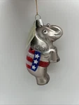New Old World Christmas Republican Elephant Glass Blown Ornaments Tree. Fixed Price $17.00.