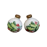 Fitz And Floyd Noel Classique Salt & Pepper Shaker Christmas Ornaments 2004 Vtg. Fixed Price $14.99.