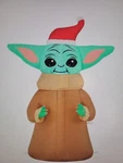 Gemmy Star Wars The Mandalorian Grogu Christmas Inflatable 3.5 Ft Tall New. Fixed Price $33.99.