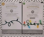 Wondershop 60CT Led Twinkling/faceted Sphere Christmas Lights Lot Of 2. Fixed Price $24.99.