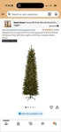9 Ft Pre-lit Kingswood Fir Slim Artificial Christmas Tree, 500 Clear Lights, .... Fixed Price $154.99.