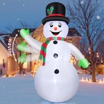 Goosh 7 Ft Christmas Inflatable Waving Snowman Outdoor Decoration Led Blow Up Ya. Fixed Price $76.03.