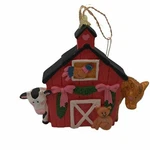 Tomie Depaola Nwt Midwest Cannon Falls 4" Christmas Barn Ornament Farm Animals. Fixed Price $19.43.