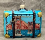 Nordstrom At Home San Francisco Travel Suitcase Poland Glass Christmas Ornament. Fixed Price $28.95.