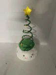 Gemmy Rare Lighted Springy Christmas Tree Green Hat Led Star Strand Htf. Fixed Price $22.99.