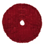 Tahari Christmas Tree Skirt Faux Rabbit Fur Bubble Red 60 Inch New Home Decor. Fixed Price $56.00.