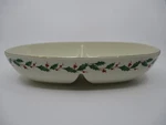 Lenox Holiday Divided Oval Vegetable Bowl - 13" 7" 0704G. Fixed Price $39.98.