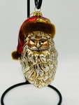 Department 56 Mercury Glass Santa Head Christmas Tree Ornament 6". Fixed Price $12.99.