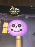 Hyde And Eek Light-up Inflatable Skull 32" Purple Black Halloween Decoration *. Fixed Price $25.95.
