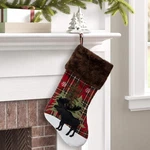 Gmoegeft Christmas Stocking, Farmhouse Red And Black Buffalo. Fixed Price $27.99.