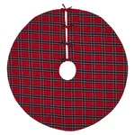 48 In. Red Tartan Plaid Polyester Christmas Tree Skirt. Fixed Price $38.88.