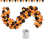 50 Led 16.4FT Halloween Decorations Fall Garland String Lights With Timer, Li.... Fixed Price $25.12.