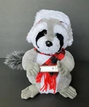 Rare Pan Asian Plush Animated Christmas Raccoon W/ Harmonica "jingle Bells". Fixed Price $64.97.