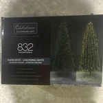 Celebrations Platinum 832 Led String Lights Warm White Indoor Outdoor 8FT. Fixed Price $19.99.