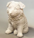 Unpainted German Shepherd Sculpture Pet Loss Memorial Grave Decor Garden Statue. Fixed Price $84.70.