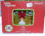 Pfaltzgraff Holiday Happenings Rectangular Glass Bells Christmas Platter Nib!. Fixed Price $55.00.