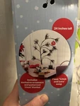 Peanuts 24 Inch Artificial Brown Decorated Tree For Christmas -.... Fixed Price $17.77.