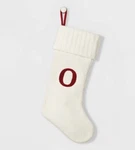20" Letter Monogram Knit Christmas Stocking Red & White Wondershop. Fixed Price $17.99.