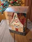 Vintage Pfaltzgraff Y2K Nordic Christmas Chalet House Ornament Original Box. Fixed Price $19.95.