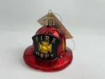 Old World Christmas Owc 2019 Glass Dept Fireman Helmet Nib. Fixed Price $12.99.
