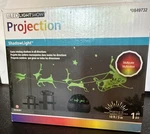 Led Shadow Light Show Projection Rotating Santa Sleigh Reindeer Tested Gemmy. Fixed Price $16.00.