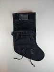 New Speed Track Tactical Christmas Stocking, With Flag Patch, Zip Pocket. Fixed Price $15.99.
