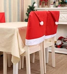 4 Pc Holiday Christmas Dining Chair Back Covers, Santa Hat Festive Decorations. Fixed Price $12.99.