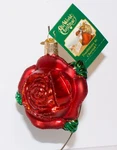 2019 Red Rose - Old World Christmas Blown Glass Ornament New W/tag 36251. Fixed Price $16.99.